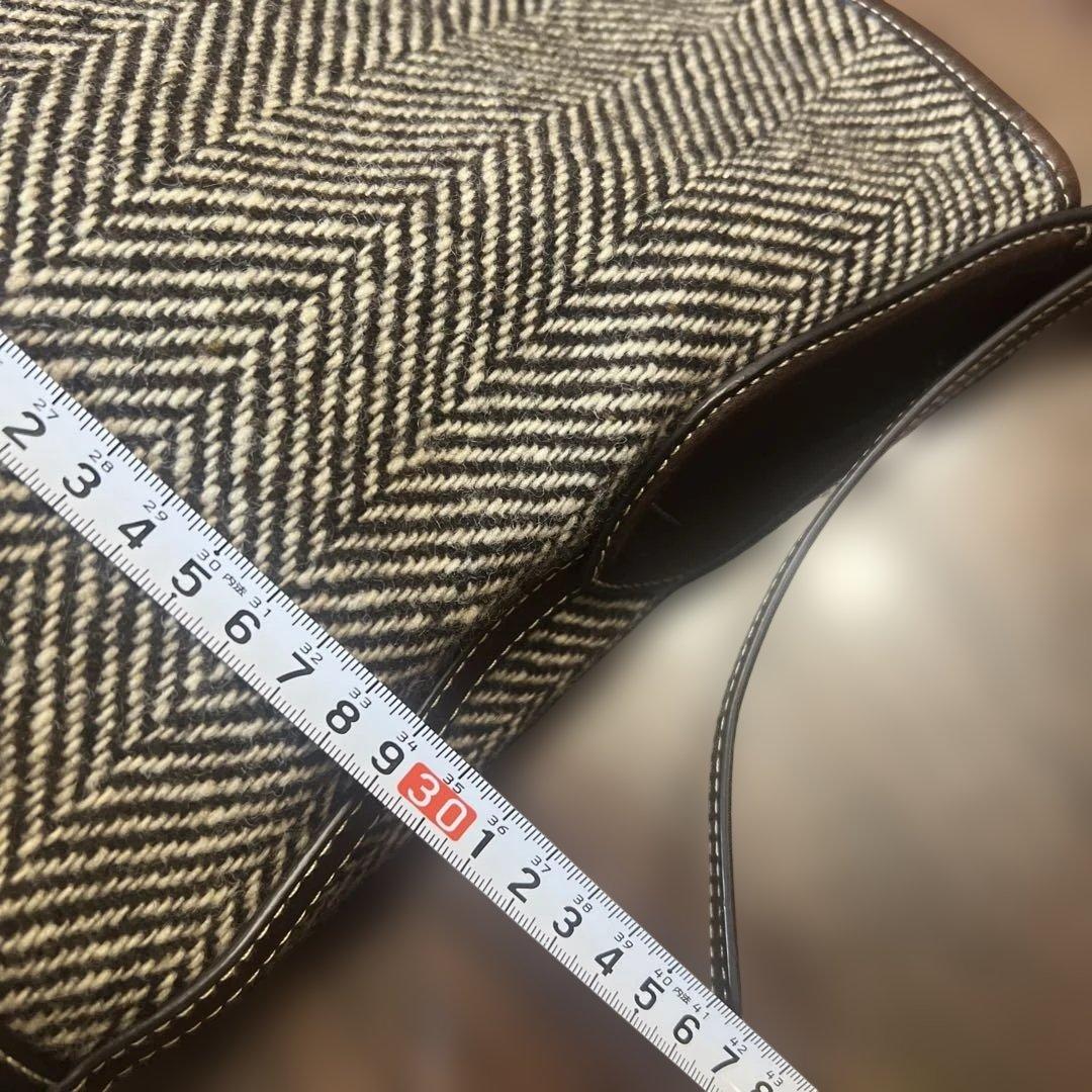 POLO RALPH LAUREN ヘリンボーン ミディアム バケット バッグ