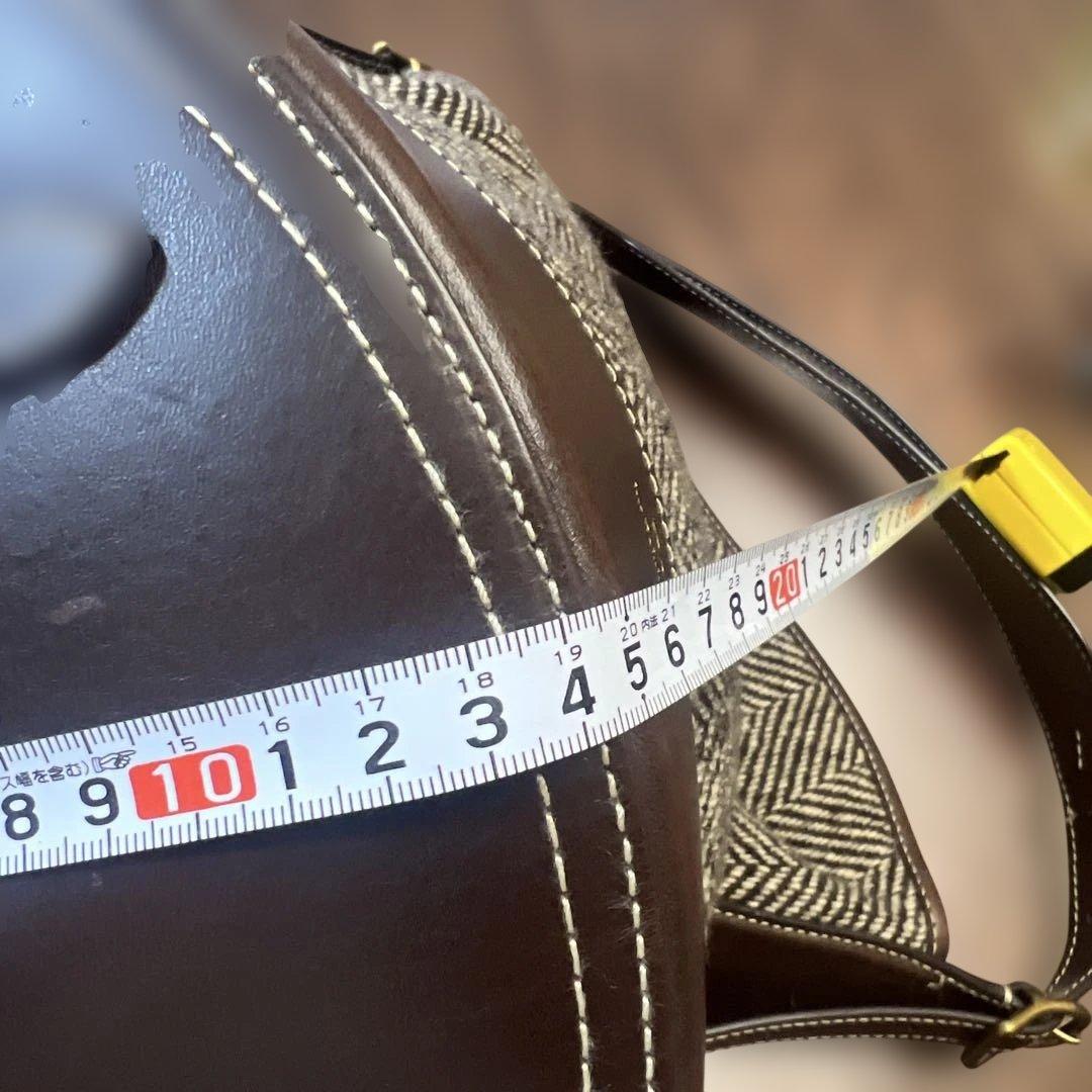 POLO RALPH LAUREN ヘリンボーン ミディアム バケット バッグ