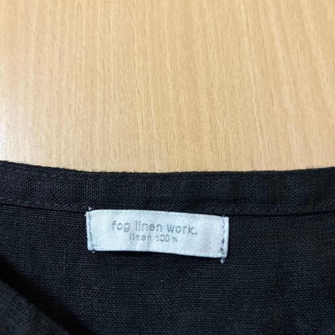 fog linen work マリ サロペット ブラック 2025 夏　美品