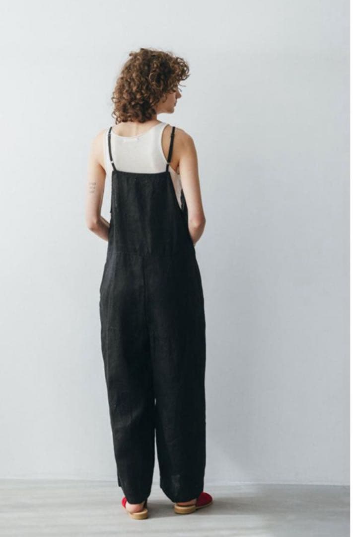 fog linen work マリ サロペット ブラック 2025 夏　美品