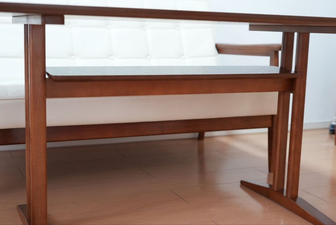 カリモク60+カフェテーブル　ウォールナット