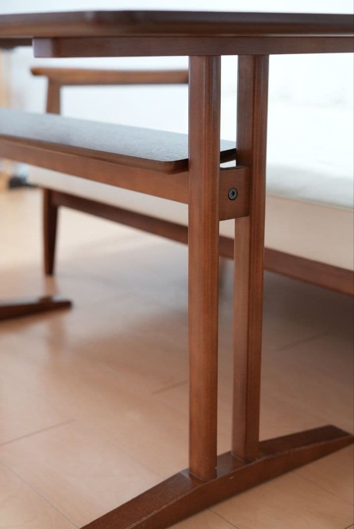 カリモク60+カフェテーブル　ウォールナット