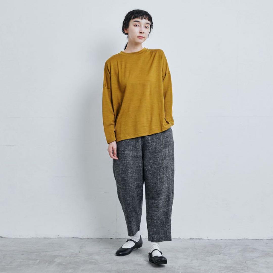 【新品タグ付き】中川政七商店 麻とウールツイード テーパード イージーパンツ