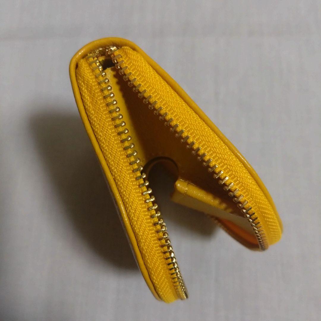 皇居　財布　小銭入　ケース 　黄色