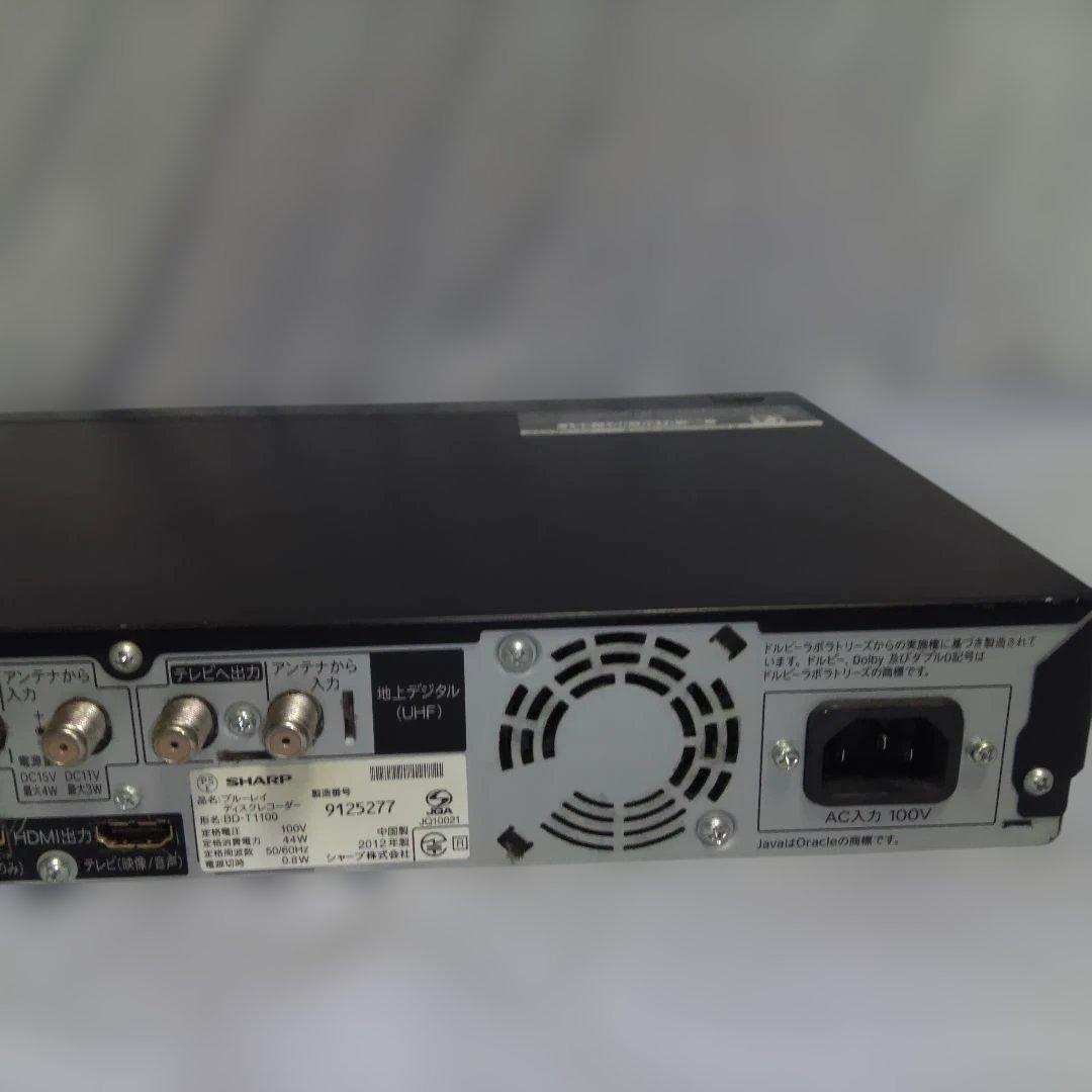 AQUOS BD-T1100 2TB ブルーレイレコーダー