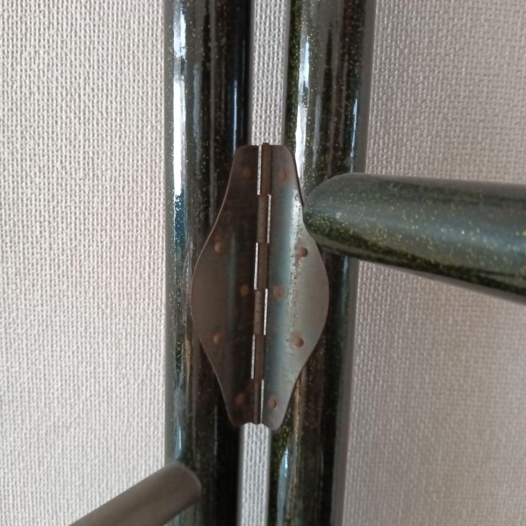 漆塗り衣桁 フック付き