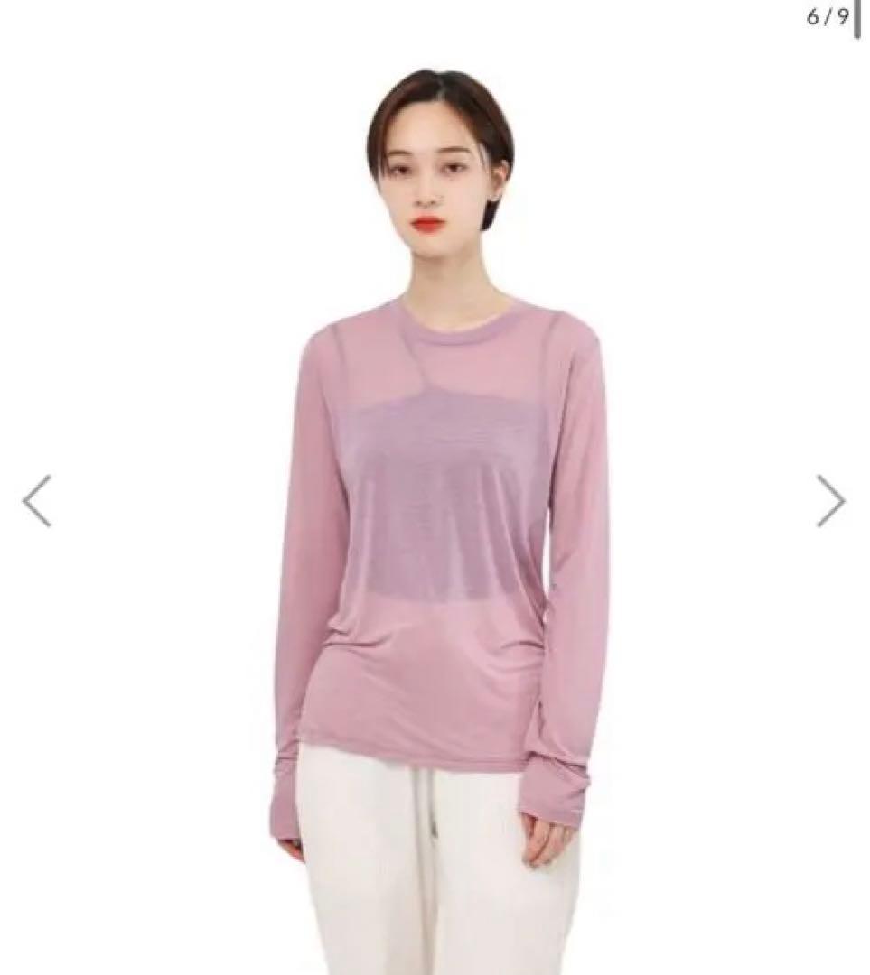 Baserange 長袖Tシャツ ピンク S 《期間限定価格》