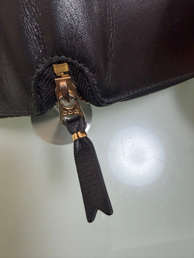 美品 COMME des GARÇONS 黒 二つ折り財布