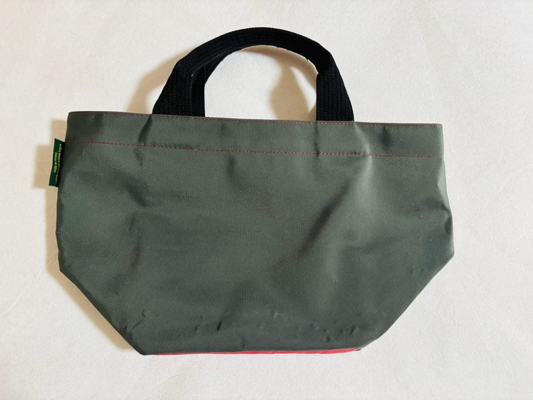 【美品】エルベシャプリエ　バッグ　1027 ピンク　カーキグレー