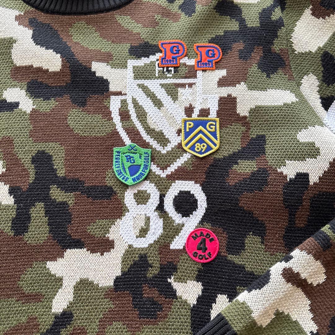 PEARLY GATES カモフラセーター