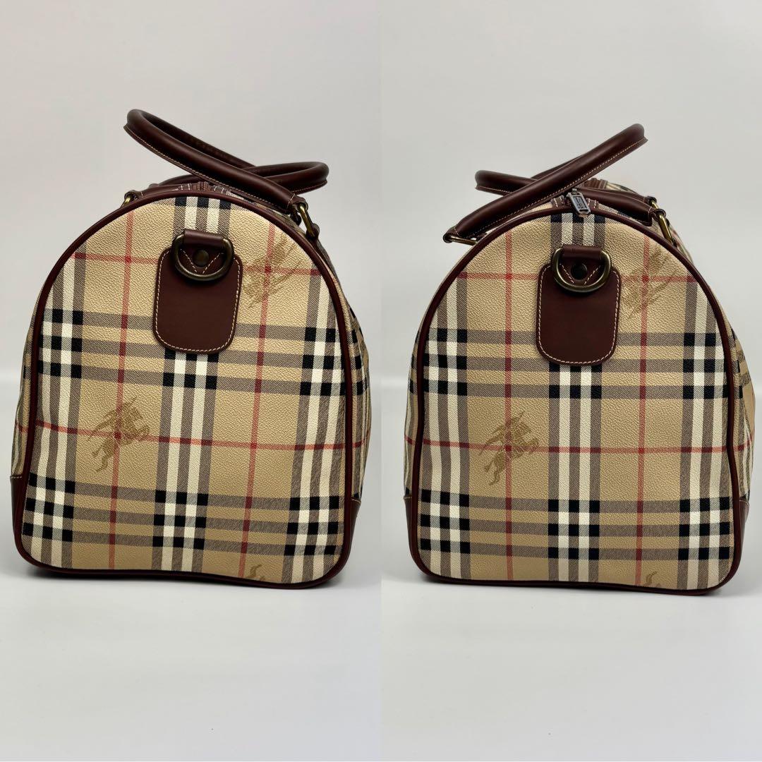 BURBERRY ボストンバッグ トラベルバッグ 大容量 旅行 ノバチェック