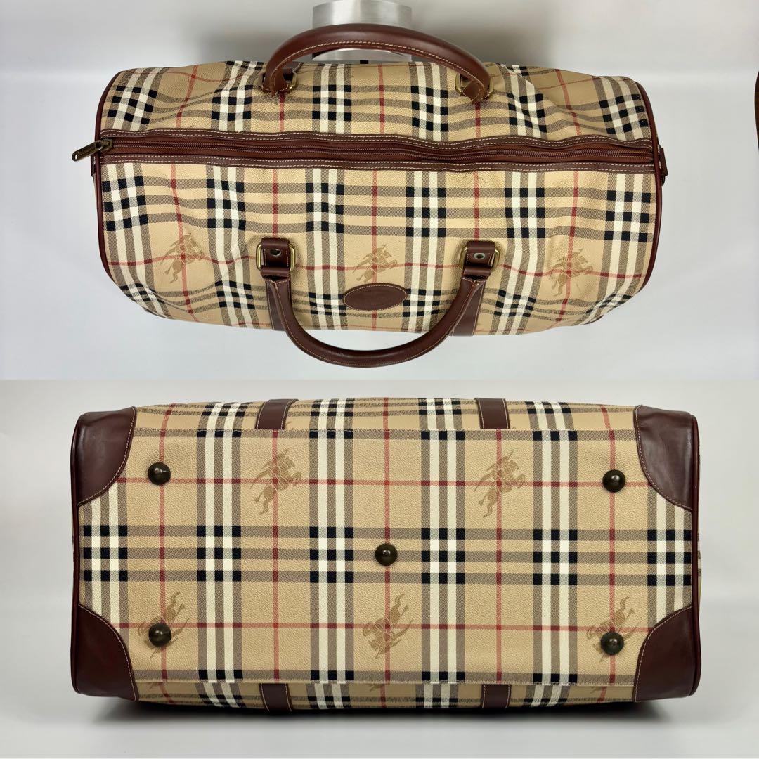 BURBERRY ボストンバッグ トラベルバッグ 大容量 旅行 ノバチェック
