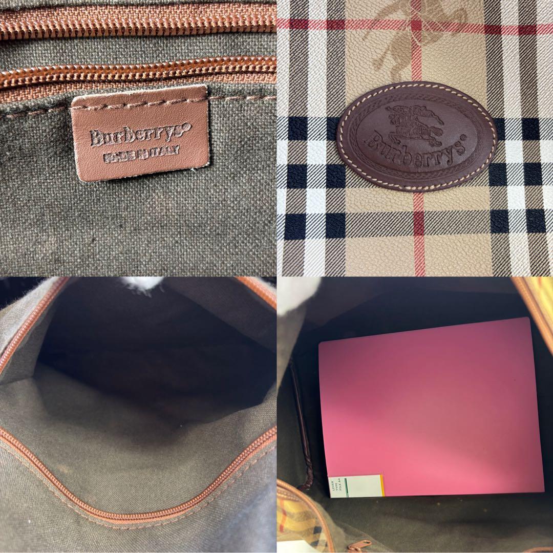 BURBERRY ボストンバッグ トラベルバッグ 大容量 旅行 ノバチェック