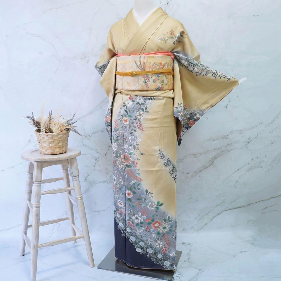 訪問着 フルセットa510B 卒業式　入学式　お宮参り　七五三　結婚式　ベージュ