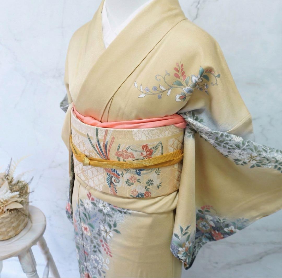 訪問着 フルセットa510B 卒業式　入学式　お宮参り　七五三　結婚式　ベージュ