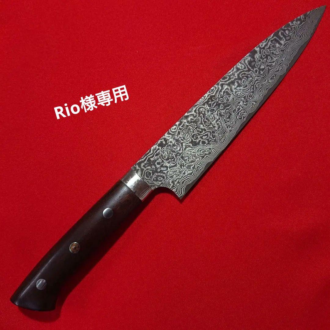 本物ダマスカス包丁 雷神 越前数馬