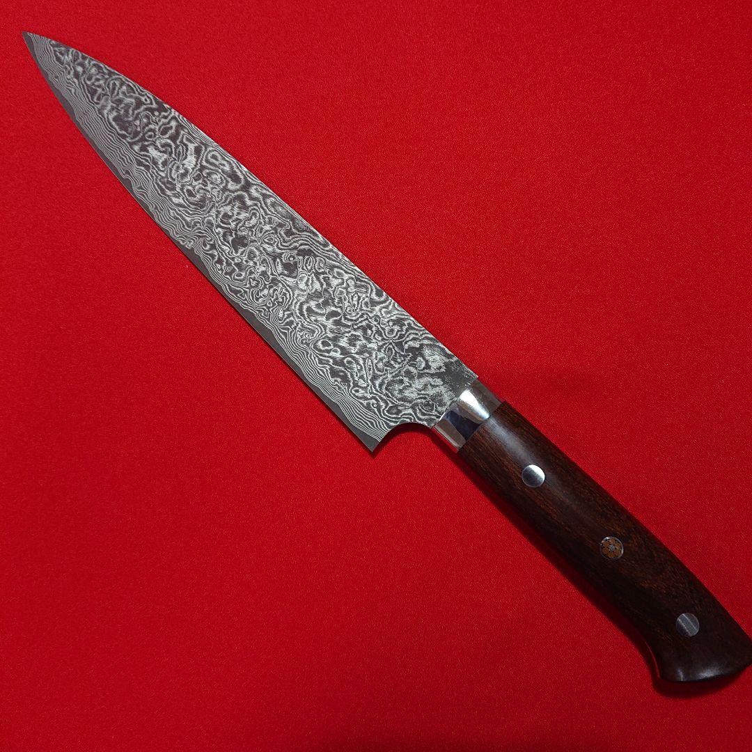 本物ダマスカス包丁 雷神 越前数馬