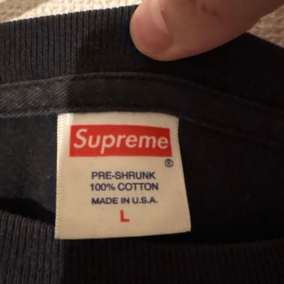 トップス Supreme Box Logo L/S Tee BLACK L