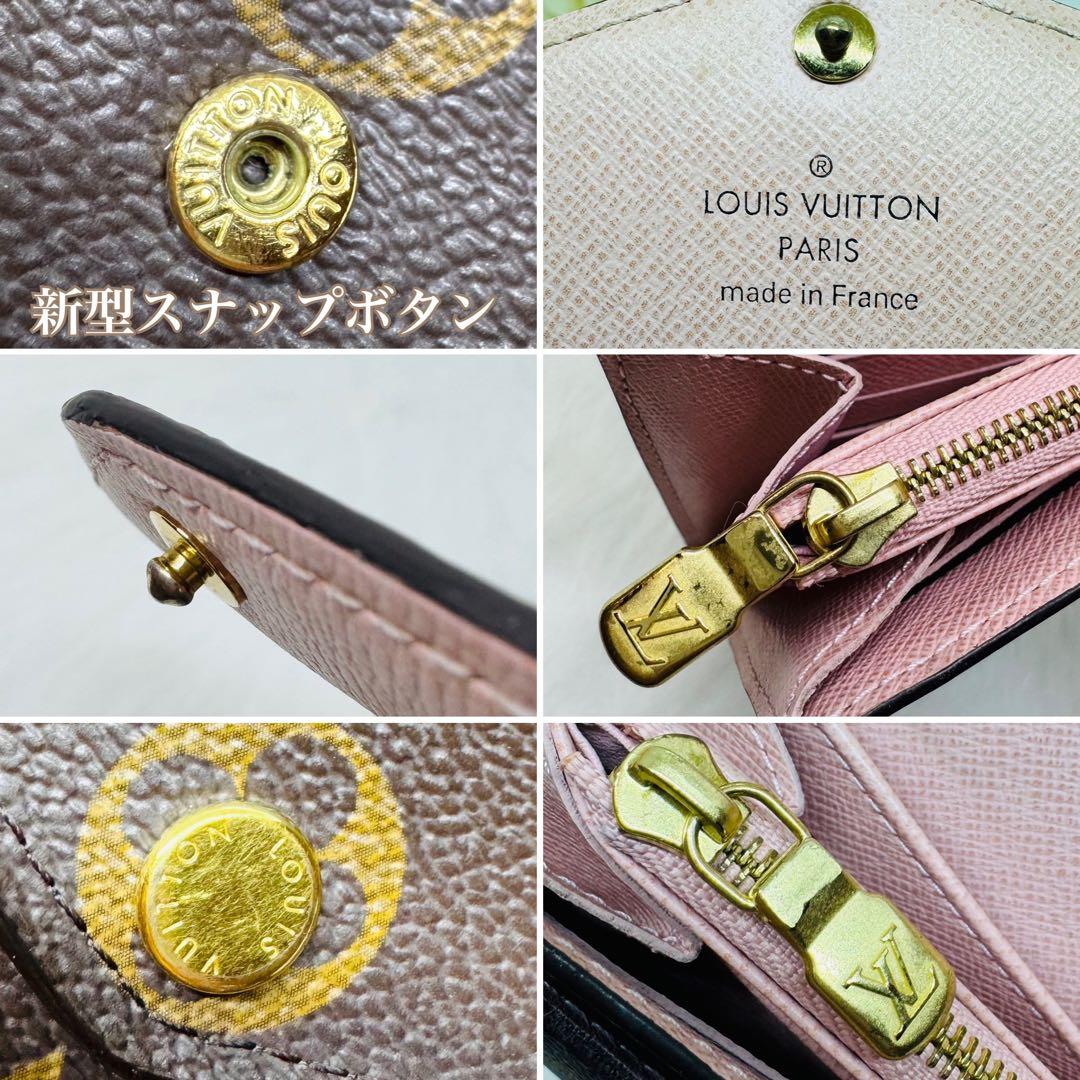 ルイヴィトン 新型 ポルトフォイユサラ M62235 ローズバレリーヌ 長財布