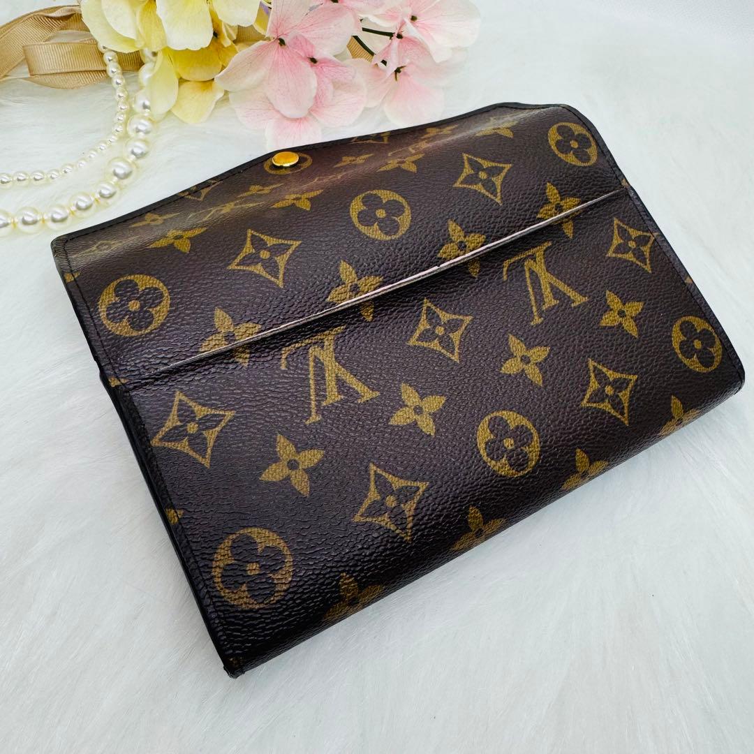 ルイヴィトン 新型 ポルトフォイユサラ M62235 ローズバレリーヌ 長財布
