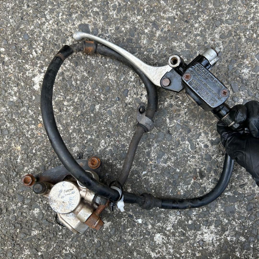 AF35 ライブディオ ZX Fフォーク ブレーキ ステム 金ホイール セット