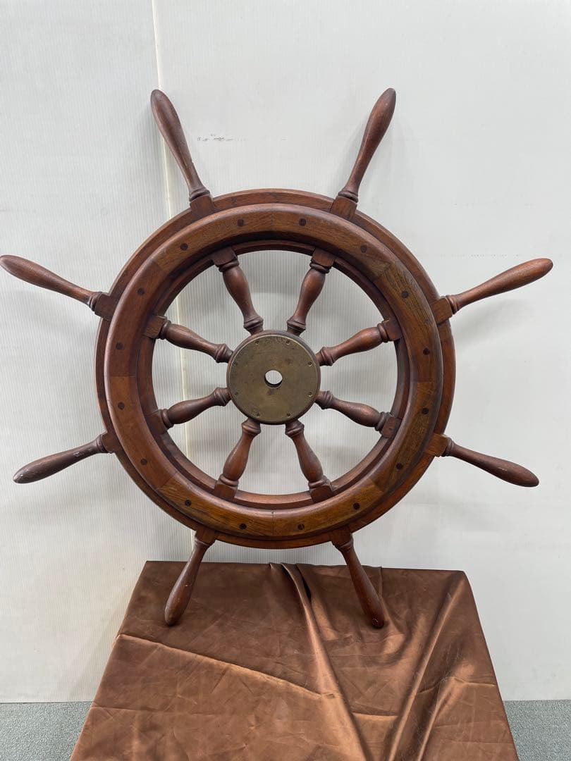 木製 舵輪 操舵輪 全長93cm