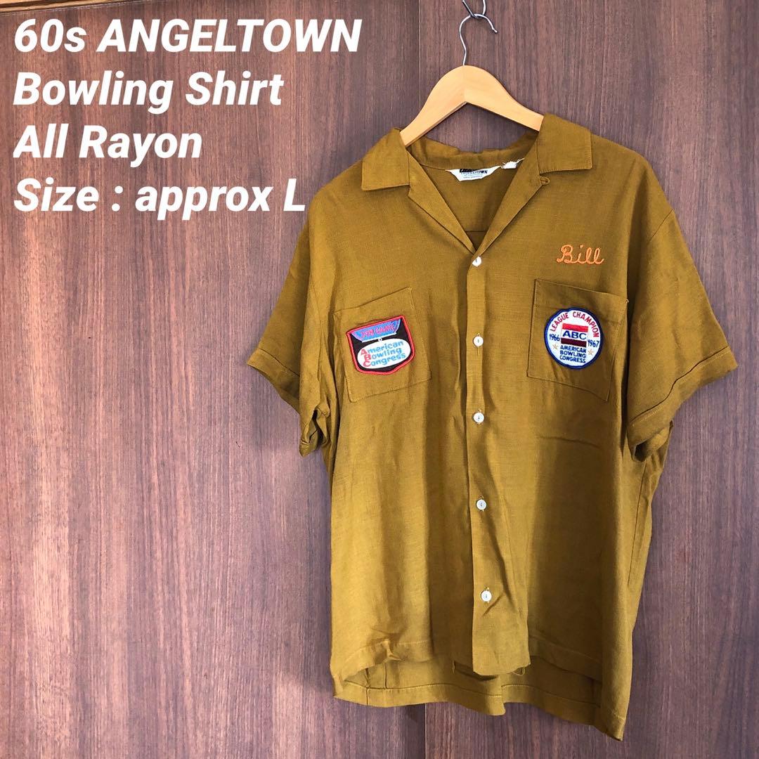 ウェア・シャツ 60's ANGELTOWN All Rayon Bowling Shirt