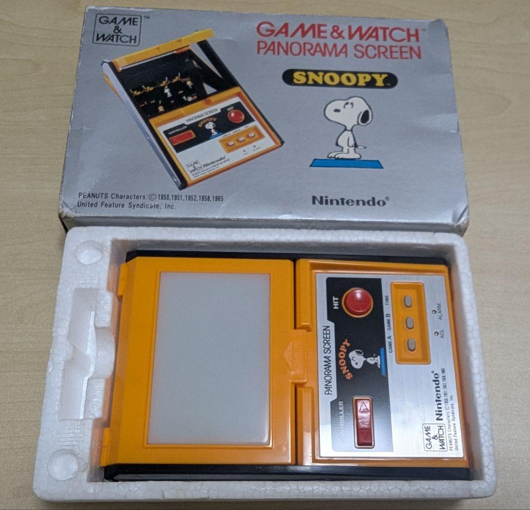 希少 任天堂 パノラマスクリーン ゲームウォッチ スヌーピー 美品