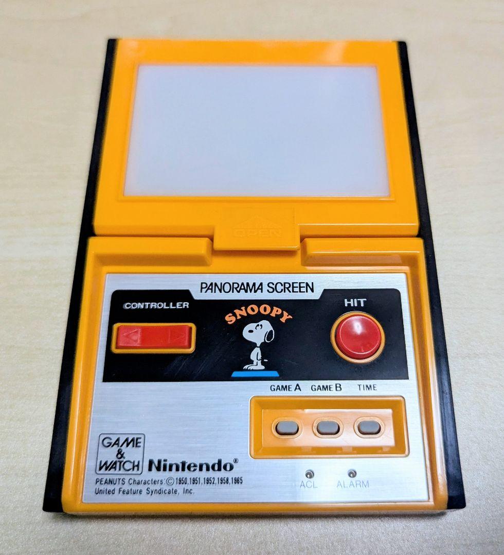 希少 任天堂 パノラマスクリーン ゲームウォッチ スヌーピー 美品