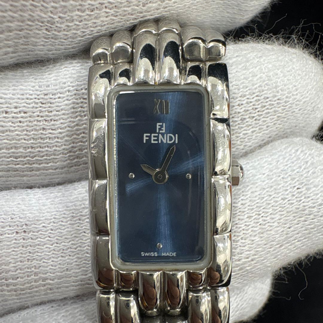 【美品】FENDI フェンディ 660L クウォーツ 時計 文字盤ブルー