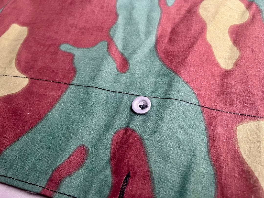 ①1952年製 デッドストック イタリア軍幕 タープ テント サンマルコ迷彩