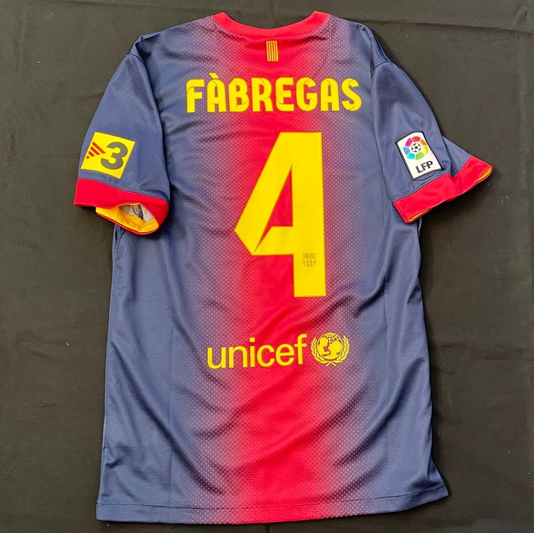 【正規・激レア】バルセロナ 12/13 ファブレガス 背番号4 ホーム　M