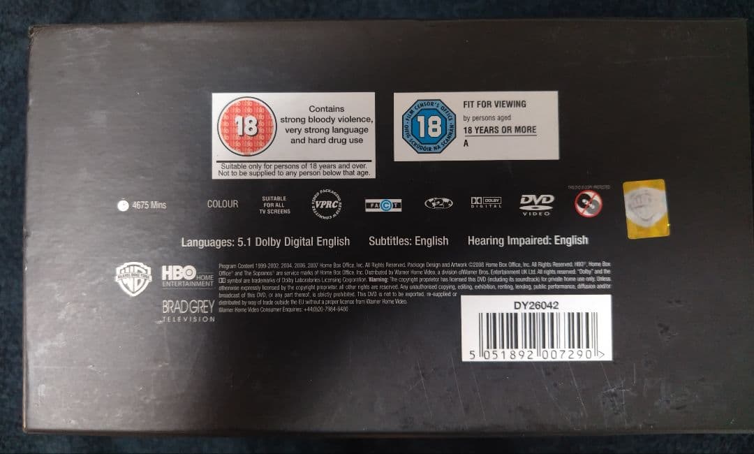 The Sopranos DVD ボックスセット 全6シリーズ