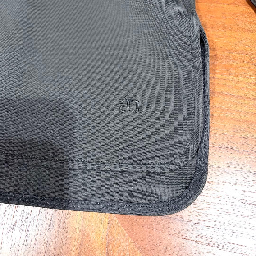 24aw アニュアンス 限定カラーフォルムスウェットトップス オフショル グレー