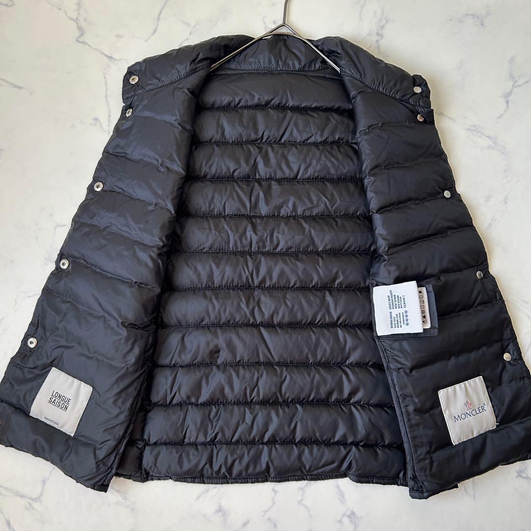 未使用級 モンクレール LIANE ダウンベスト ワッペン ブラック 1