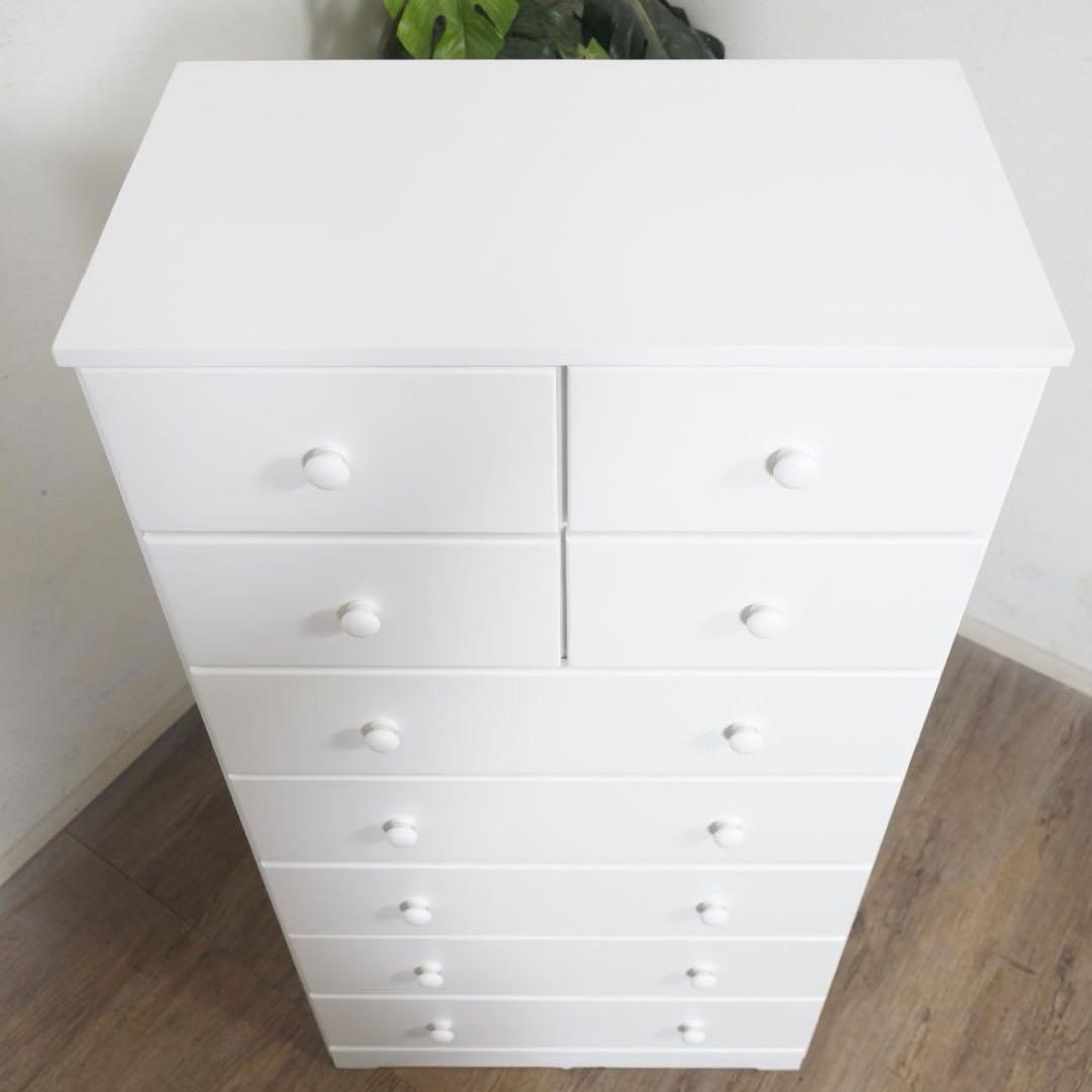 幅60cm【新品】桐製 チェスト シンプル　引出し9杯　ナチュラル　アウトレット