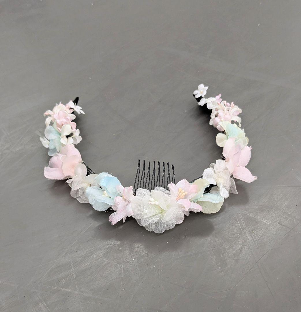 バレエ衣裳/白·妖精　頭飾り付き ジュニア6着+大人1着セット