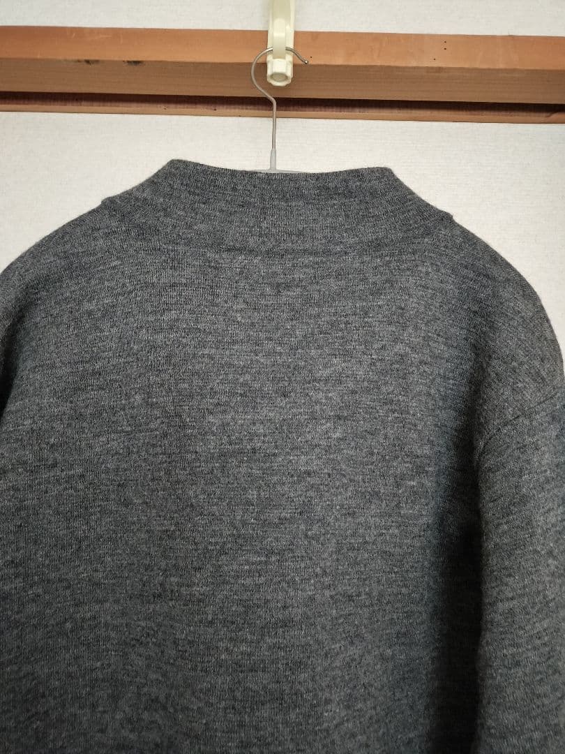 HAND ROOM ミラノリブニットジャケット　チャコールグレー　M