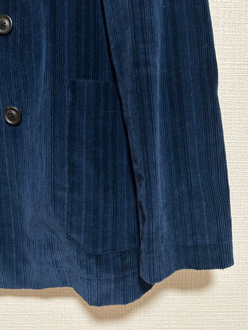 T-JACKET ストレッチコーデュロイ ダブルブレストテーラードジャケット