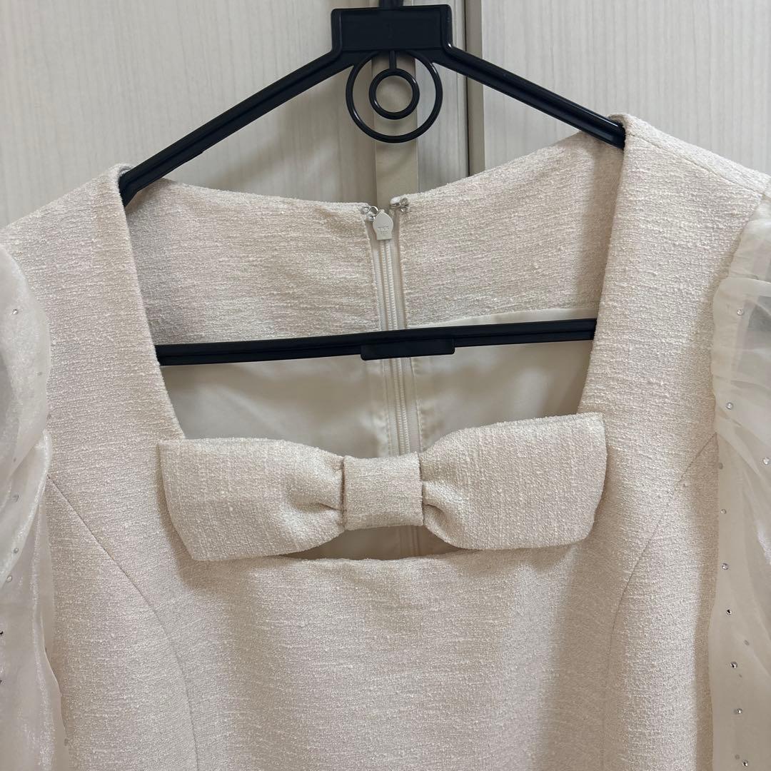 EIMY ISTOIRE ビジュースリーブミニワンピ