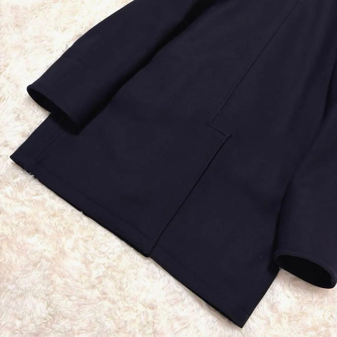 ✨未使用級✨ナノユニバース　スーパー140'S　ピーコート　ダブル　メルトン　紺