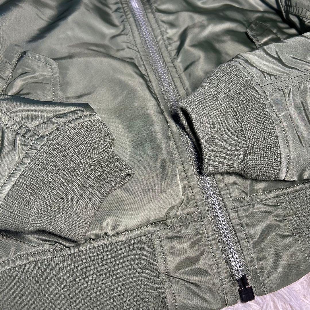 90s alpha industries ma-1 フライトジャケット　グリーン