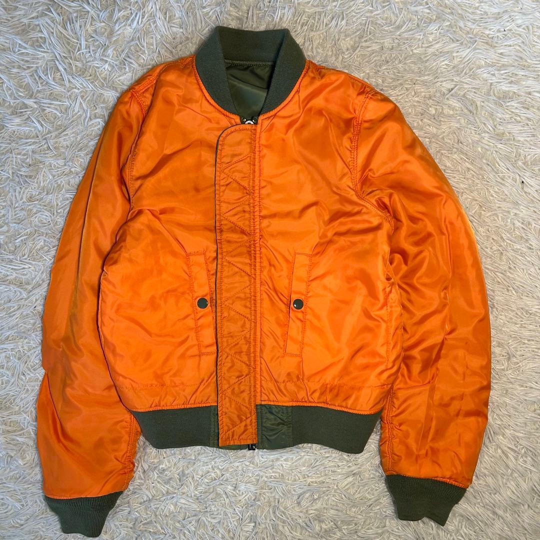90s alpha industries ma-1 フライトジャケット　グリーン