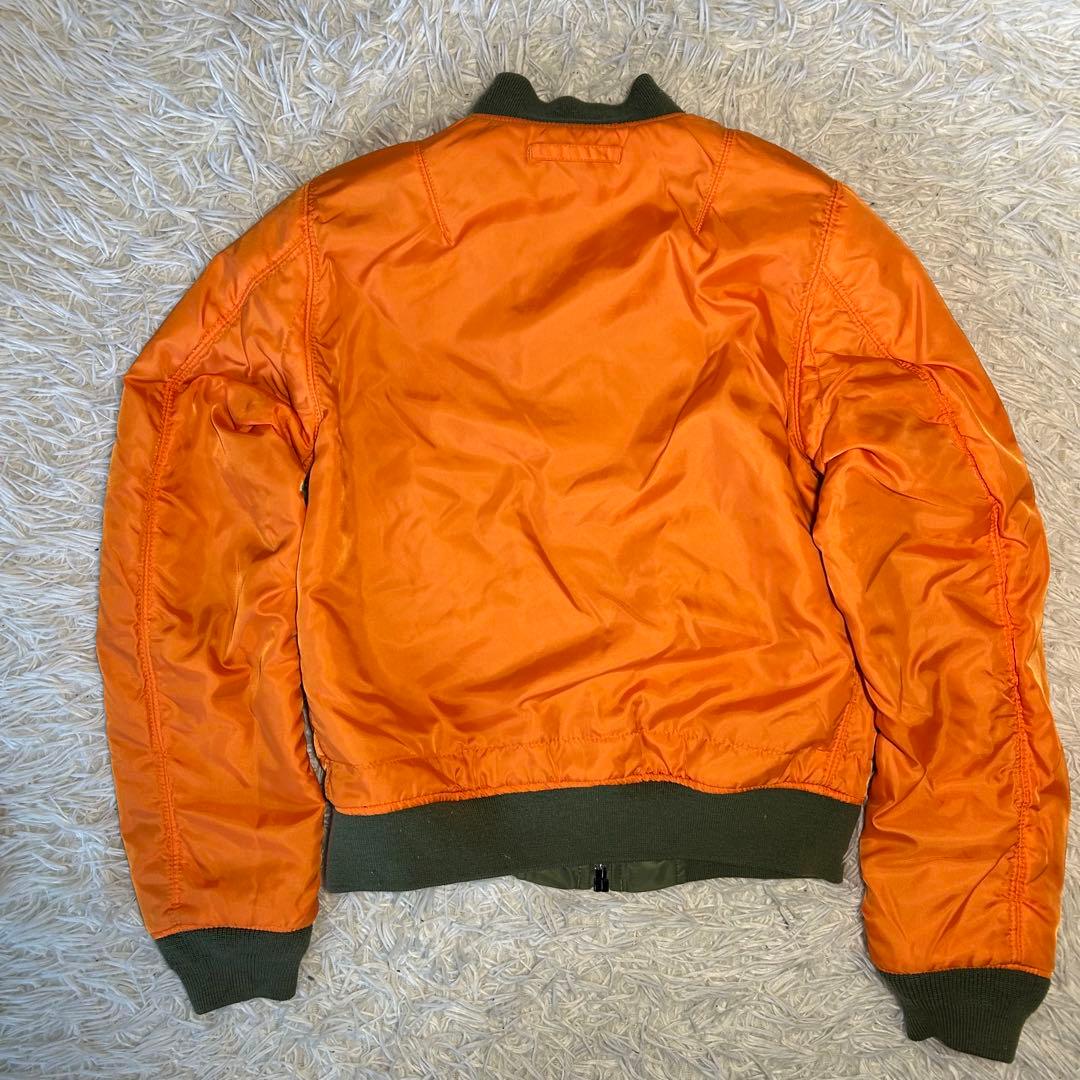 90s alpha industries ma-1 フライトジャケット　グリーン