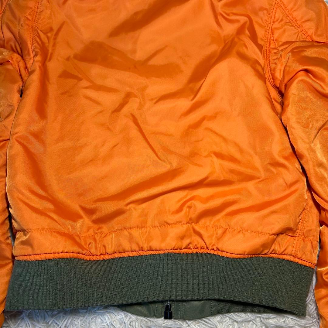 90s alpha industries ma-1 フライトジャケット　グリーン