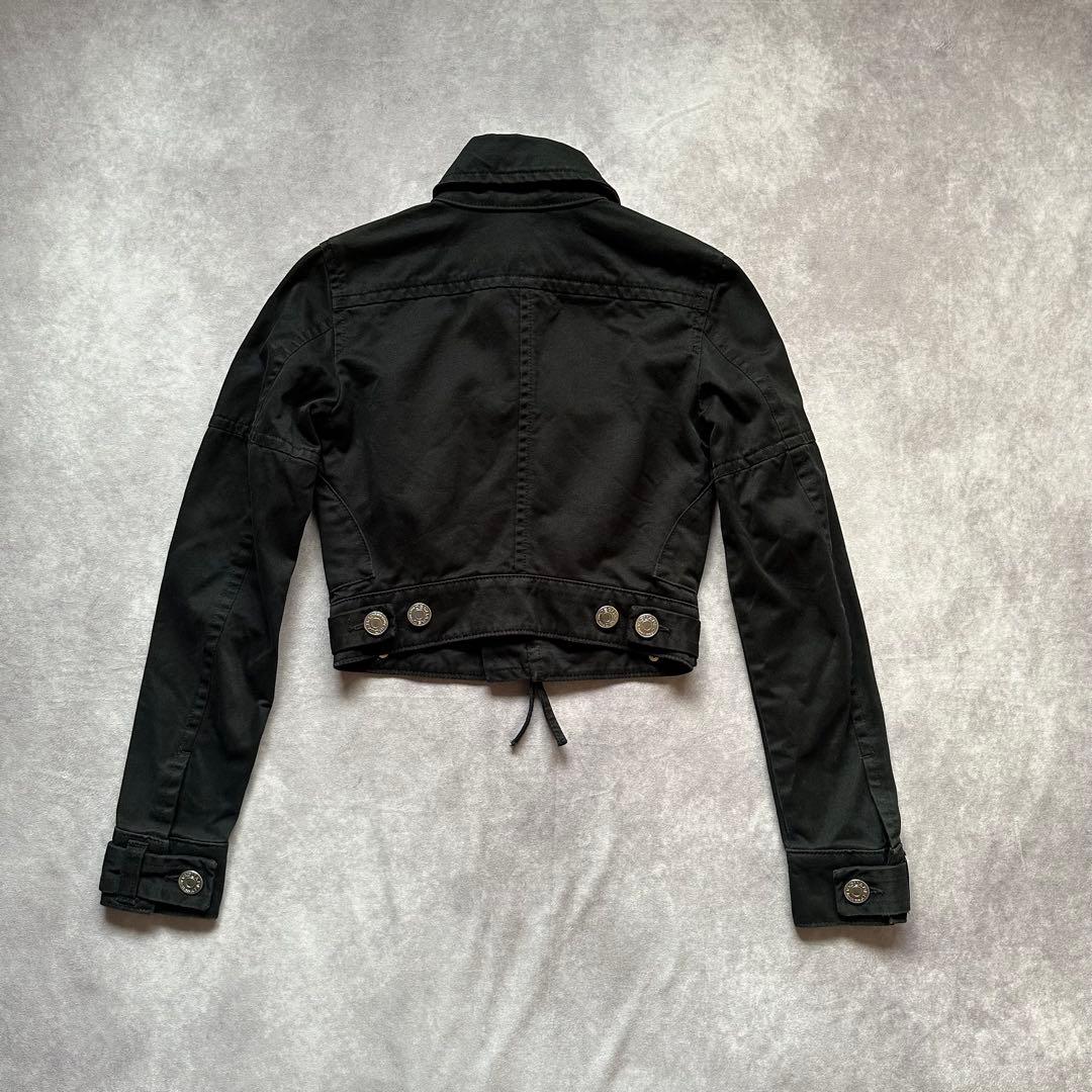 00s dsquared2 ショート丈　デニムジャケット　ブラック　40