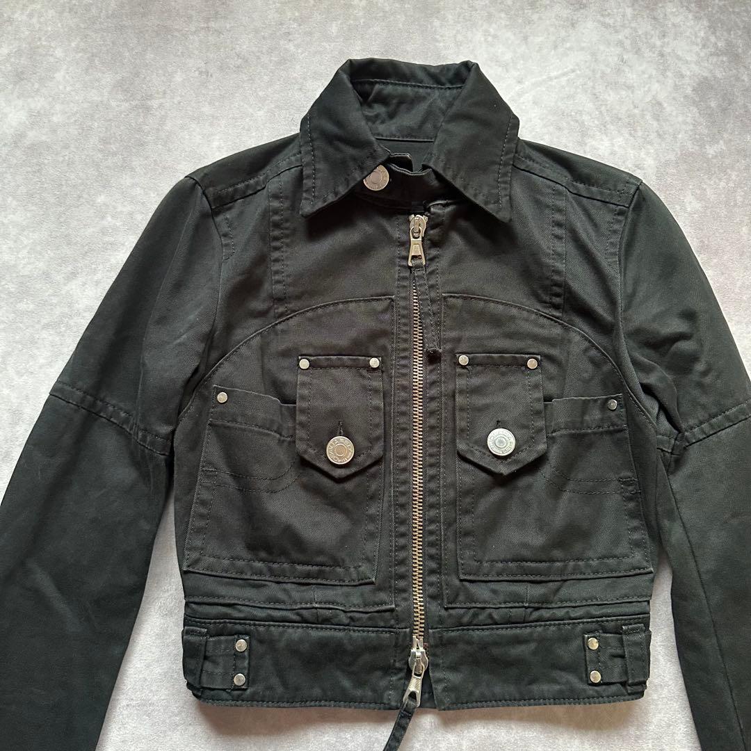 00s dsquared2 ショート丈　デニムジャケット　ブラック　40
