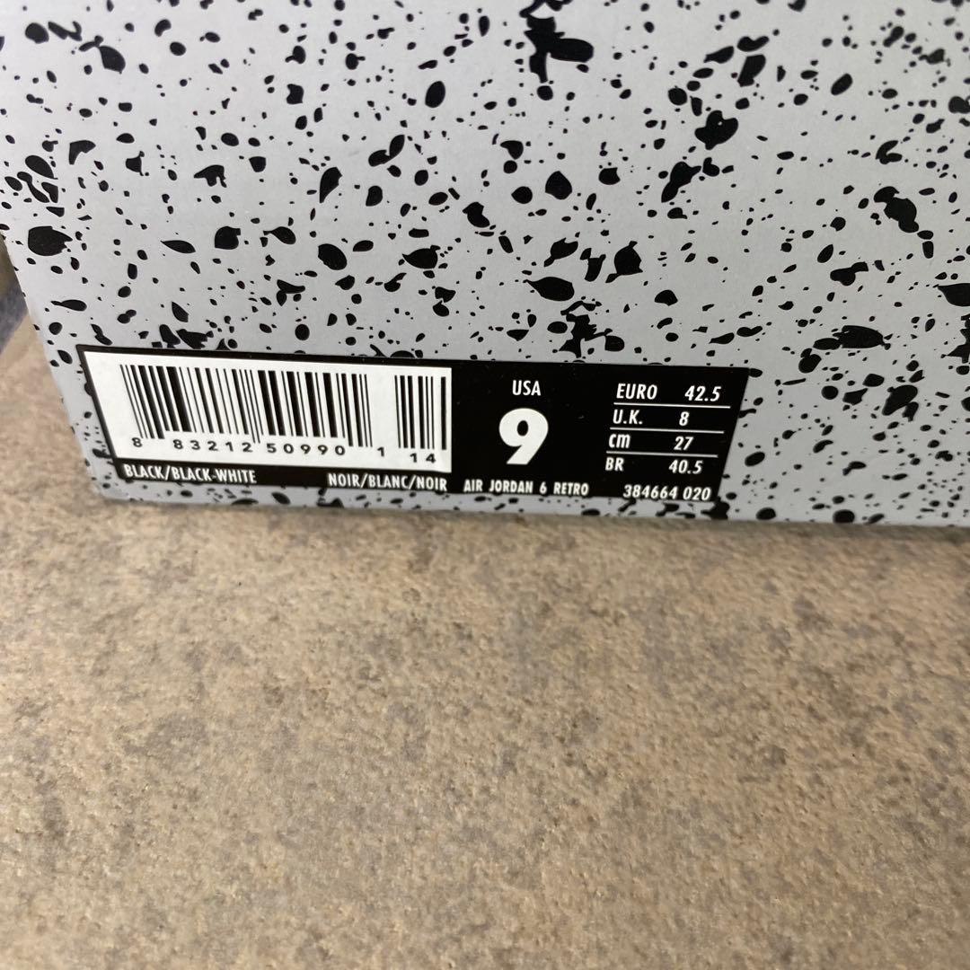 シューズ(男性用) NIKE AIR JORDAN 6 RETRO BLACK CAT