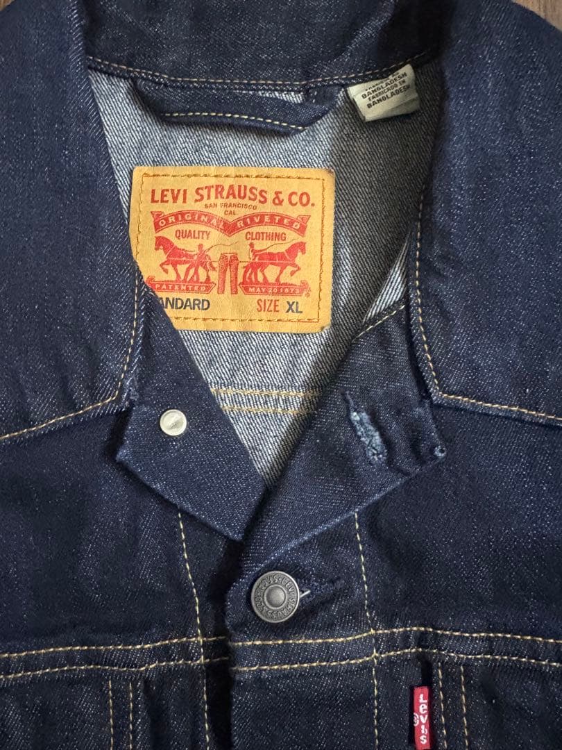 【カジャン】希少！Levi's デニムジャケット 濃紺