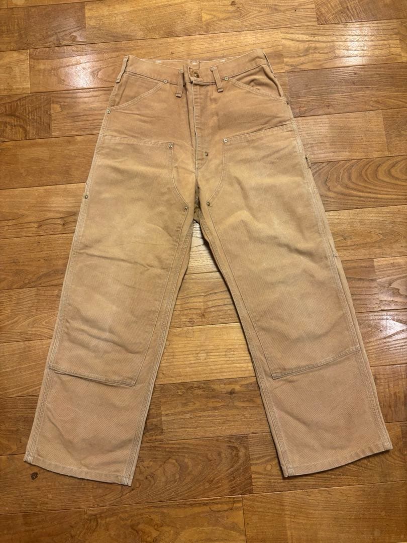 美品　90s 星タグ　Carhartt ダブルニー　USA製　31×32